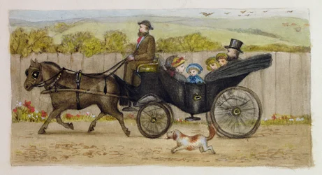 En el carruaje, Addiscombe, 1883